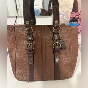 Brown coach bag